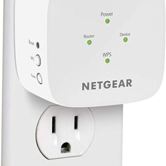 NETGEAR WiFi Range Extender EX2800 - Coverage up to 600 sq.ft. and 15 devices with AC750 Dual Band Wireless Signal Booster & Repeater (up to 750Mbps speed), and Compact Wall...