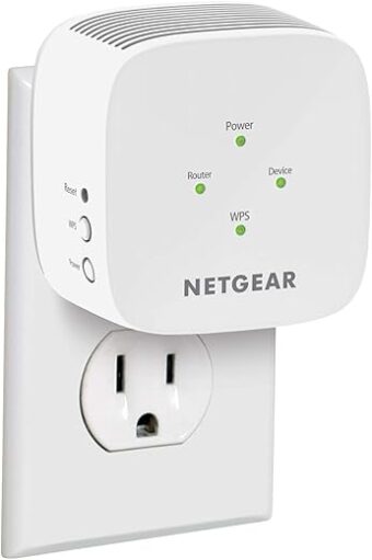 NETGEAR WiFi Range Extender EX2800 - Coverage up to 600 sq.ft. and 15 devices with AC750 Dual Band Wireless Signal Booster & Repeater (up to 750Mbps speed), and Compact Wall...