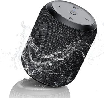 NOTABRICK Bluetooth Speakers, 15W Portable Speakers Bluetooth Wireless V5.0 with Stereo Sound, Active Extra Bass, IPX6 Waterproof Shower Speaker, Double Pairing, for Party, Home...