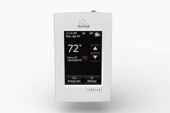 Nuheat SIGNATURE Programmable Dual-Voltage Thermostat with WiFi and Touchscreen Interface, Works with NEST