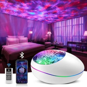 One Fire Galaxy Projector Star Projector Galaxy Light, 16 Color Changing+White Noise Sky Light Projector for Bedroom, Bluetooth Speaker Star Night Light Projector, Galaxy Light...