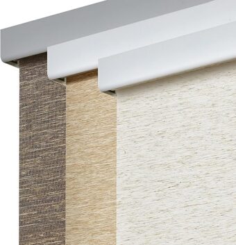 Persilux Free-Stop Cordless Roller Shades for Windows (Cream 23"W x 72"H) Natural Woven Fabric Light Filtering Roller Blinds, UV Protection Privacy Window Blinds for Windows,...