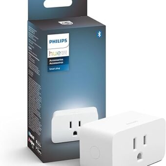 Philips Hue Smart Plug, White - 1 Pack - Turns Any Light Into a Smart Light - Control with Hue App - Compatible with Alexa, Google Assistant, and Apple HomeKit