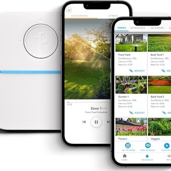 Rachio 3: 8 Zone Smart Sprinkler Controller (Simple Automated Scheduling + Local Weather Intelligence. Save Water w/ Rain, Freeze & Wind Skip), App Enabled, Works w/ Alexa, Fast...