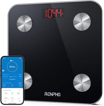 RENPHO Scale for Body Weight, Digital Weighing Elis Scales with Body Fat, FSA/HSA Eligible Smart Bluetooth Body Fat Measurement Device, Body Composition Monitor with Smart App,...