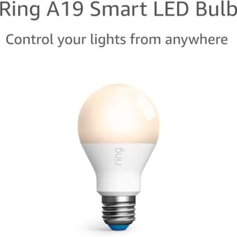 Ring A19 Smart LED Bulb, White (Bridge required)