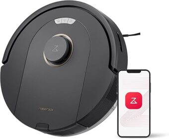 roborock Q5 Pro Robot Vacuum and Mop Combo, 5500Pa Suction, DuoRoller Brush, LiDAR Navigation, Robotic Vacuum Cleaner with 240 min Runtime, Smart No-Go Zone, Perfect for Pet Hair