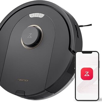 roborock Q5 Pro Robot Vacuum and Mop Combo, 5500Pa Suction, DuoRoller Brush, LiDAR Navigation, Robotic Vacuum Cleaner with 240 min Runtime, Smart No-Go Zone, Perfect for Pet Hair