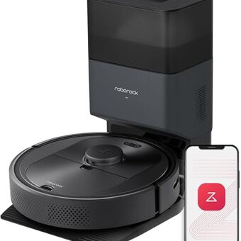 roborock Q5+ Robot Vacuum with Self-Empty Dock, Hands-Free Cleaning for up to 7 Weeks, 2700Pa Max Suction, 180mins Max Run-Time, Compatible with Alexa, Perfect for Hard Floors,...