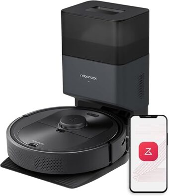 roborock Q5+ Robot Vacuum with Self-Empty Dock, Hands-Free Cleaning for up to 7 Weeks, 2700Pa Max Suction, 180mins Max Run-Time, Compatible with Alexa, Perfect for Hard Floors,...