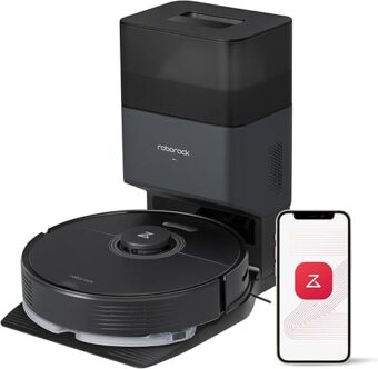 roborock Q7 Max+ Robot Vacuum and Mop with Auto-Empty Dock Pure, Hands-Free Cleaning for up to 7 Weeks, APP-Controlled Mopping, 4200Pa Suction, No-Mop&No-Go Zones, 180mins...