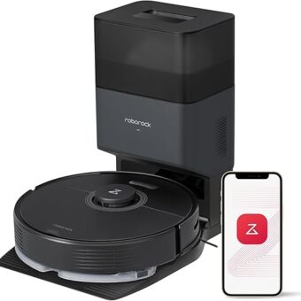 roborock Q7 Max+ Robot Vacuum and Mop with Auto-Empty Dock Pure, Hands-Free Cleaning for up to 7 Weeks, APP-Controlled Mopping, 4200Pa Suction, No-Mop&No-Go Zones, 180mins...