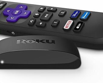 Roku Express | HD Roku Streaming Device with Simple Remote (no TV controls), Free & Live TV