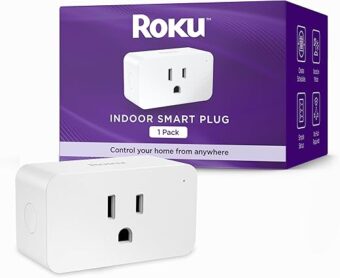 Roku Smart Home Indoor Smart Plug, 1-Pack - WiFi Smart Plugs Works with Alexa & Google Assistant, No Hub Required - Custom Scheduling Timer & Multi-Outlet Sync - Easy-to-Setup...