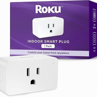 Roku Smart Home Indoor Smart Plug, 1-Pack - WiFi Smart Plugs Works with Alexa & Google Assistant, No Hub Required - Custom Scheduling Timer & Multi-Outlet Sync - Easy-to-Setup...