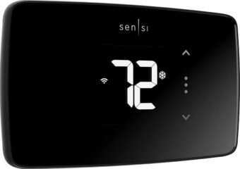 Sensi Lite Smart Thermostat, Data Privacy, Programmable, Wi-Fi, Easy DIY, Works With Alexa, Energy Star Certified, ST25, Most Systems C-Wire Not Required, Except On Heat/Cool...