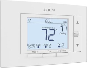 Sensi Smart Thermostat, 100 Years Of Expertise, Wi-Fi, Data Privacy, Programmable, Easy DIY Install, Works With Alexa, Energy Star Certified, Mobile App, ST55