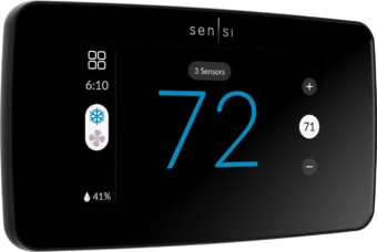 Sensi Touch 2 Smart Thermostat with Touchscreen Color Display, 100 Years of Expertise, Programmable, Wi-Fi, Data Privacy, Easy DIY, Works with Alexa, Energy Star Certified,...