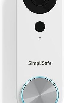 SimpliSafe Doorbell,1080p - Compatible with SimpliSafe Home Security System - Latest Gen