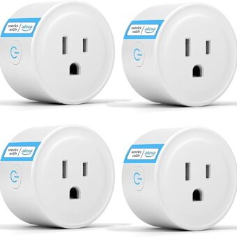 Smart Plug, Works with Alexa Only, Simple Setup with One Voice Command, Voice Control, Remote Control, Timer & Schedule & Group Controller, Bluetooth Mesh Outlet, Alexa Echo...