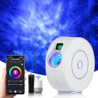 Smart Star Projector Galaxy Light, Home Planetarium Projector with APP Control | Music sync | 24H Timer Modes | Adjustable Brightness | Nebula Clouds, for Kids Bedroom Gaming...