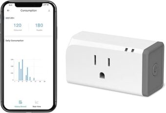 SONOFF S31 WiFi Smart Plug with Energy Monitoring, 15A Smart Outlet Timer Switch ETL Certified, Work with Alexa & Google Home, IFTTT Supporting, 2.4 Ghz Wi-Fi Only