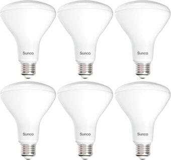 Sunco 6 Pack BR30 LED Bulbs, Indoor Flood Lights CRI93 11W Equivalent 65W 3000K Warm White 850 Lumens, E26 Base, 25000 Lifetime Hours Interior Home Dimmable Recessed Can Light...