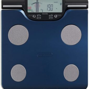 TANITA BC-602 Segmental Body Composition Scale Body Fat Muscle Mass Per Body Part Daily Calorie Intake 8 Readings Blue