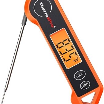 ThermoPro TP19H Digital Meat Thermometer for Cooking with Ambidextrous Backlit and Motion Sensing Kitchen Cooking Food Thermometer for BBQ Grill Smoker Oil Fry Candy Instant...