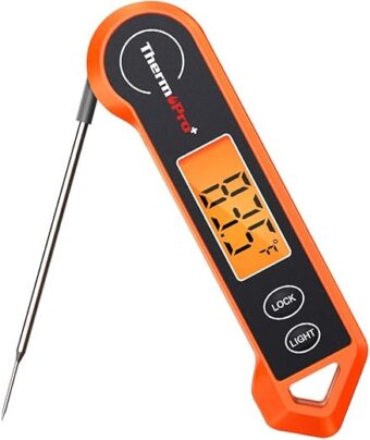 ThermoPro TP19H Digital Meat Thermometer for Cooking with Ambidextrous Backlit and Motion Sensing Kitchen Cooking Food Thermometer for BBQ Grill Smoker Oil Fry Candy Instant...