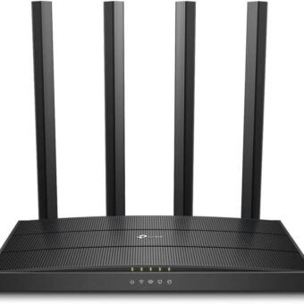 TP-Link AC1200 Gigabit WiFi Router (Archer A6) - Dual Band MU-MIMO Wireless Internet Router, 4 x Antennas, OneMesh and AP mode, Long Range Coverage