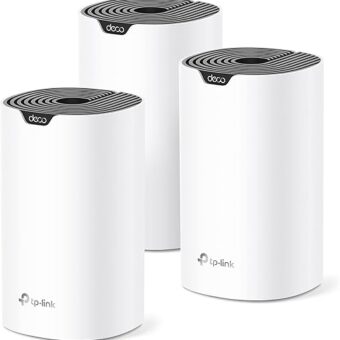 TP-Link Deco Mesh AC1900 WiFi System (Deco S4) – Up to 5,500 Sq.ft. Coverage, Replaces WiFi Router and Extender, Gigabit Ports, Works with Alexa, 3-pack