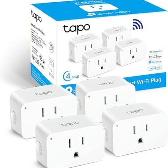 TP-Link Tapo Smart Plug Mini 15A, Smart Home Wi-Fi Plug, Super Easy Setup, Compatible with Alexa & Google Home, No Hub Required, UL Certified, 2.4G WiFi Only, White, Tapo...