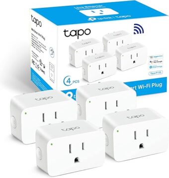 TP-Link Tapo Smart Plug Mini 15A, Smart Home Wi-Fi Plug, Super Easy Setup, Compatible with Alexa & Google Home, No Hub Required, UL Certified, 2.4G WiFi Only, White, Tapo...