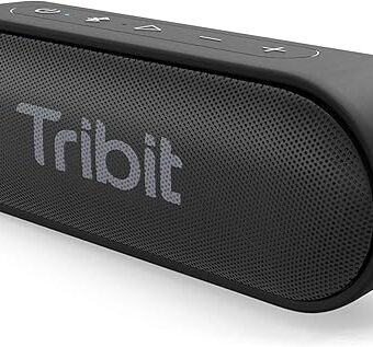 Tribit Bluetooth Speaker, XSound Go Speaker with 16W Loud Sound & Deeper Bass, 24H Playtime, IPX7 Waterproof, Bluetooth 5.0 TWS Pairing Portable Wireless Speaker for Home,...