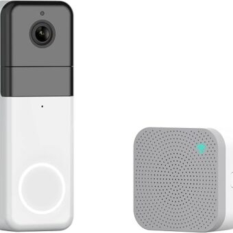 Wyze Wireless Video Doorbell Pro (Chime Included), 1440 HD Video, 1:1 Aspect Ratio: 1:1 Head-to-Toe View, 2-Way Audio, Night Vision