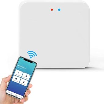 YARBO Tuya Bluetooth Gateway Hub for Use Smart Lighting Products, Smart Life APP Control, Remote Control and Voice Control via Alexa & Google Assistant, Works with 2.4 GHz