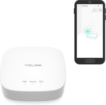 YoLink Hub, 1/4 Mile Super Long Range Smart Hub LoRa Enabled Smart Home Automation Bridge Home Security Monitoring System - Central Controller for YoLink Smart Home Devices - White