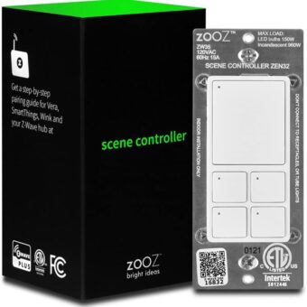 Zooz 700 Series Z-Wave Plus Mesh Network Scene Controller ZEN32, White | Z-Wave Hub Required